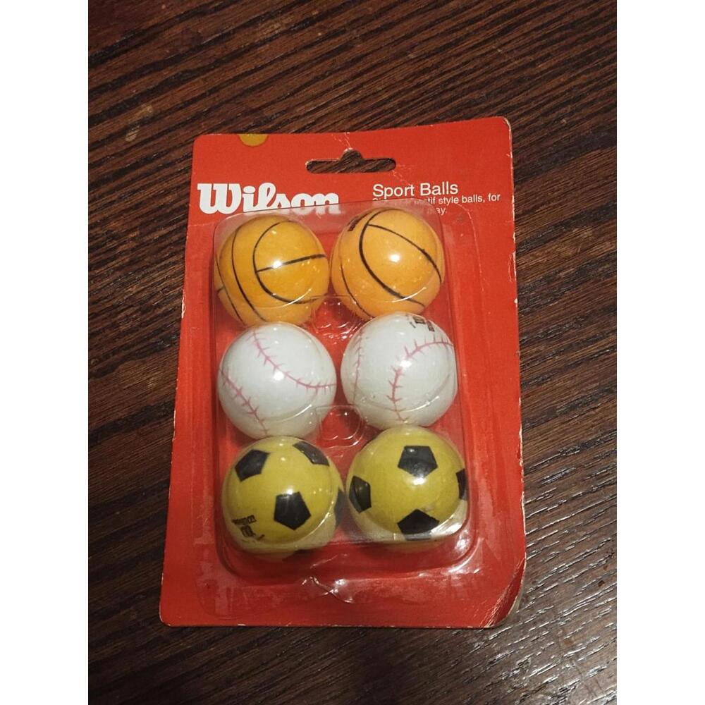 Vintage Wilson Ping Pong Table Tennis Balls New In Package Sealed Basketball NOS